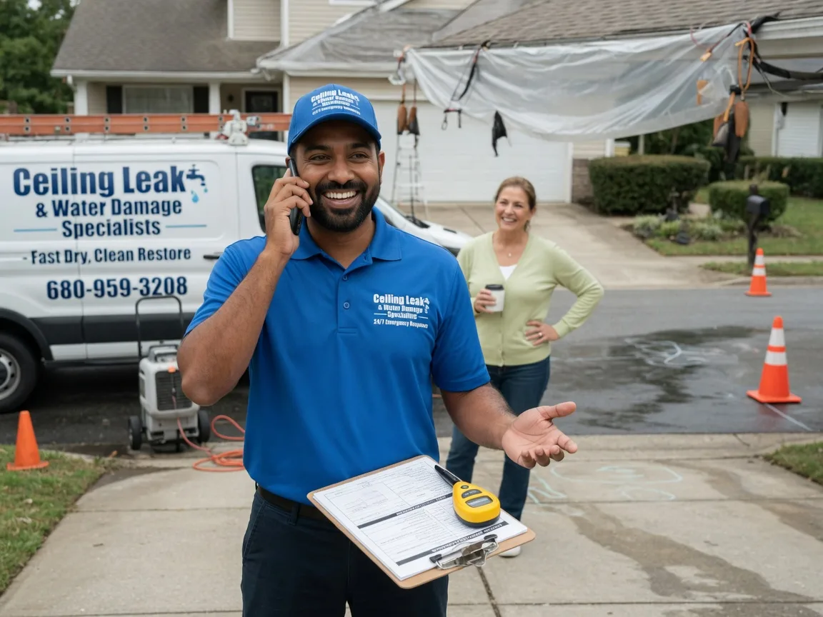 Ceiling Leak Cleanup Butte Des Morts, WI FAQs